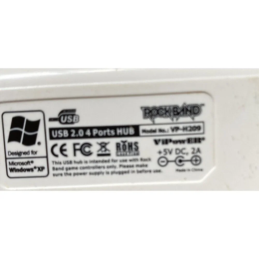 Rock Band 4-Port USB 2.0 Hub ViPowER VP-H209 for PS3, Xbox 360, PC, Wii